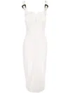 Versace Jeans Couture Dress Bull Stretch Slouchy In White