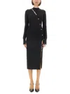 Versace Jeans Couture Decorative-buttons Knitted Midi Dress
