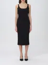 Versace Jeans Couture Midi Dress In Black
