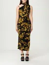 Versace Jeans Couture Barocco-print Dress In Multi