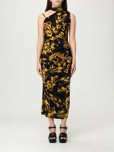 Versace Jeans Couture Dress  Woman Color Black In Multi