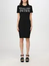 Versace Jeans Couture Midi Dress In Schwarz