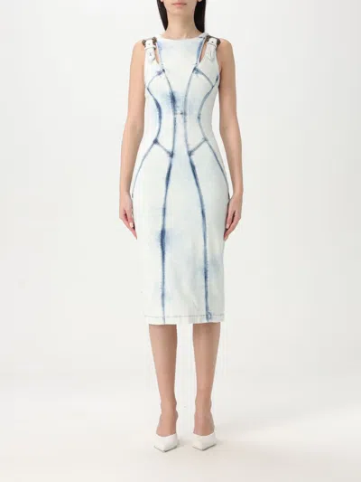 VERSACE JEANS COUTURE DRESS VERSACE JEANS COUTURE WOMAN COLOR BLUE,G77388009