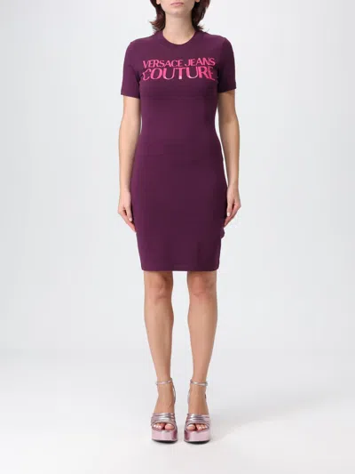 VERSACE JEANS COUTURE DRESS VERSACE JEANS COUTURE WOMAN COLOR BURGUNDY,H36467050