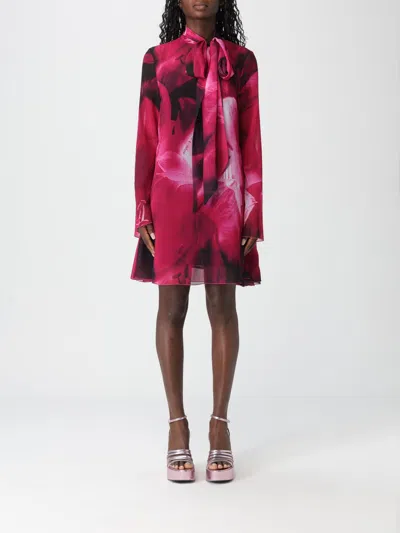 Versace Jeans Couture Dress  Woman Color Fuchsia In Pink