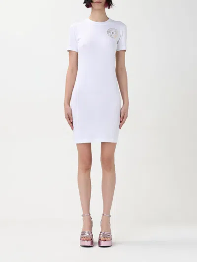 VERSACE JEANS COUTURE DRESS VERSACE JEANS COUTURE WOMAN COLOR WHITE,G77470001