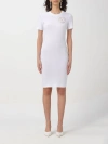 Versace Jeans Couture Logo-print T-shirt Dress In White
