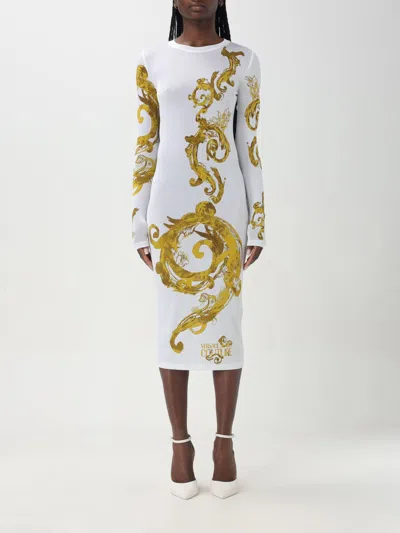VERSACE JEANS COUTURE DRESS VERSACE JEANS COUTURE WOMAN COLOR WHITE,F50564001