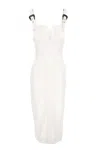 Versace Jeans Couture Dress Bull Stretch Slouchy In White
