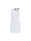 Versace Jeans Couture Mini Tank Dress Bouckle Costina Ribana In White