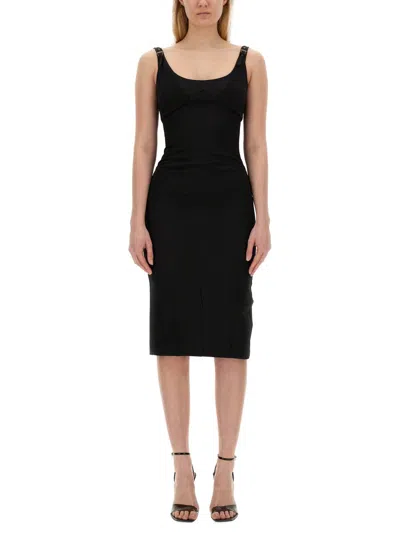 VERSACE JEANS COUTURE VERSACE JEANS COUTURE DRESS WITH BUCKLES