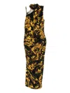 Versace Jeans Couture Barocco-print Dress In Black
