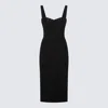 Versace Jeans Couture Women's Cady Midi Dress In Black