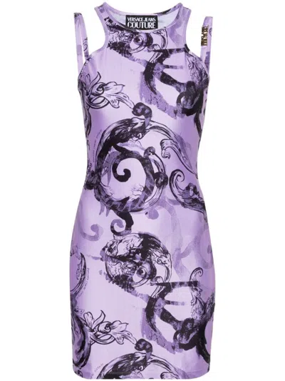Versace Jeans Couture Dresses In Purple