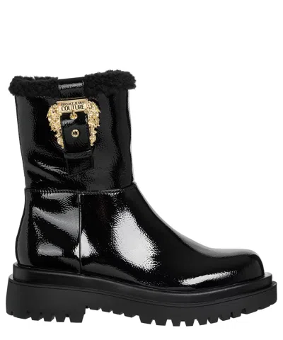 Versace Jeans Couture Drew Ankle Boots In Black