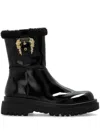 Versace Jeans Couture Drew Ankle Boots In Black