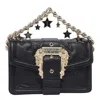 Versace Jeans Couture Drew Baroque Crossbody Bag In Black