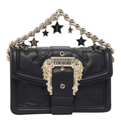 Versace Jeans Couture Drew Baroque Crossbody Bag In Black