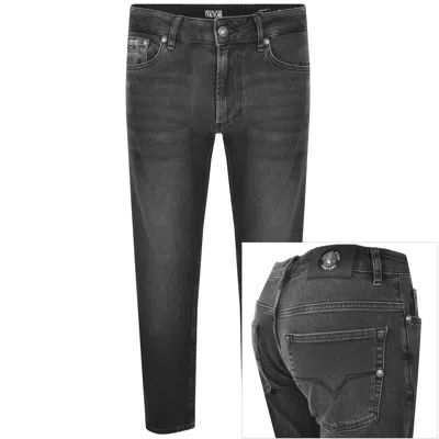 Versace Jeans Couture Dundee Narrow Jeans Black In Gray