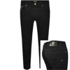Versace Jeans Couture Logo Patch Skinny Jeans In Black