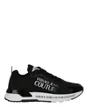 Versace Jeans Couture Dynamic Logo Sneakers In Black