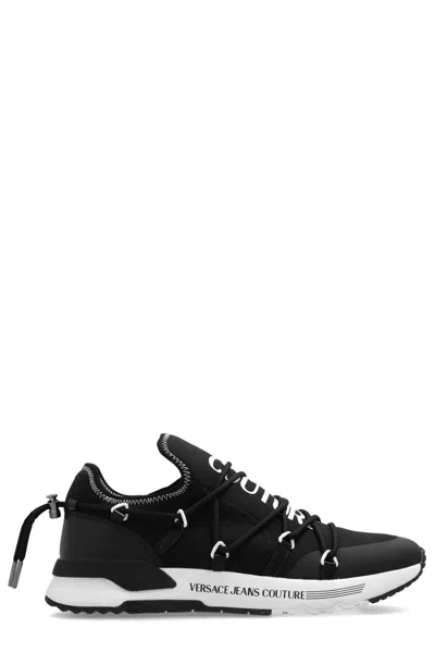 Versace Jeans Couture Dynamic Round-toe Sneakers In Black