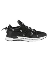 Versace Jeans Couture Black Sneakers In Black/white