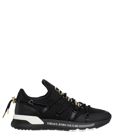 Versace Jeans Couture Dynamic Slip-on Sneakers In Black