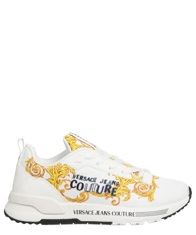 Versace Jeans Couture Dynamic Watercolour Couture Sneakers In White