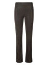 VERSACE JEANS COUTURE ELASTIC LOGO WAIST EMBELLISHED TROUSERS