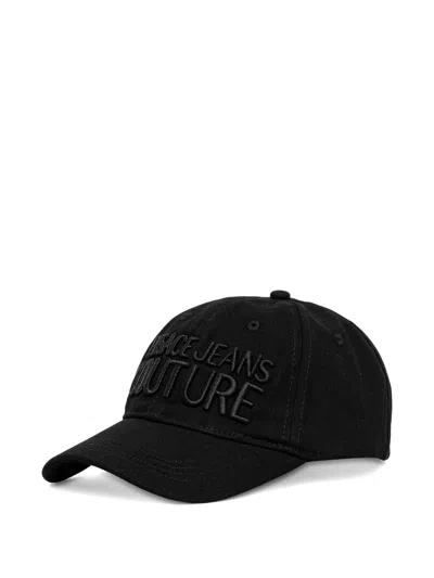 Versace Jeans Couture Embroidered Baseball Cap In Gray
