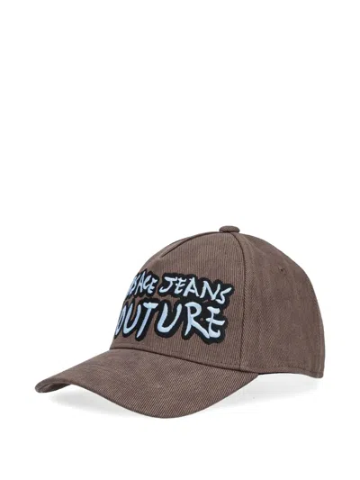 Versace Jeans Couture Embroidered Cap In Pattern