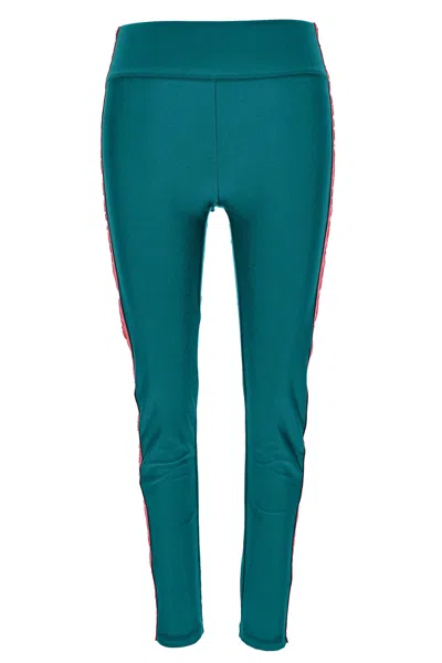 VERSACE JEANS COUTURE VERSACE JEANS COUTURE EMERALD GREEN LEGGINGS