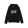 Versace Jeans Couture Logo-lettering Hoodie In Black