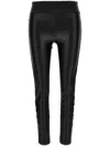 Versace Jeans Couture Leggings With Logoed Band In Black