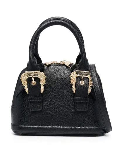 Versace Jeans Couture Faux-leather Mini Tote In Black