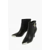 Versace Jeans Couture Faux Leather Scarlett Booties With Side Zip An