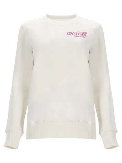 Versace Jeans Couture Felpa Con Stampa In White