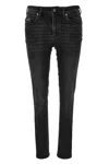 Versace Jeans Couture Five-pocket Jeans In Black