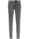 Versace Jeans Couture Five-pockets Skinny Jeans In Black