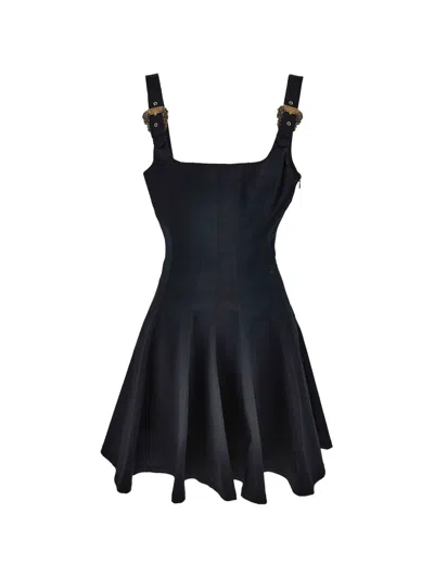 Versace Jeans Couture Flared Dress In Blue