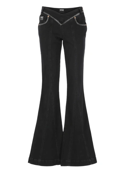 Versace Jeans Couture Flared Jeans In Black