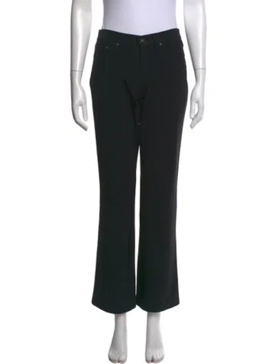Pre-owned Versace Jeans Couture Flared Pants In Black
