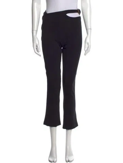 Pre-owned Versace Jeans Couture Flared Pants In Black