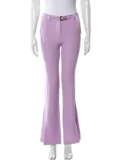 Pre-owned Versace Jeans Couture Flared Pants In Purple
