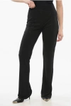 Versace Jeans Couture Flared Pants With All Over Rhinestones