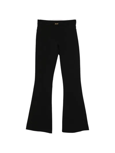 Versace Jeans Couture Flared Trousers In Black