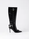 Versace Jeans Couture Ssense Exclusive Black Hardware Boots In Black