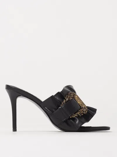 VERSACE JEANS COUTURE HEELED SANDAL VERSACE JEANS COUTURE WOMAN COLOR BLACK,G61519002
