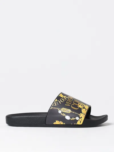 Versace Jeans Couture Flat Sandals  Woman Color Black